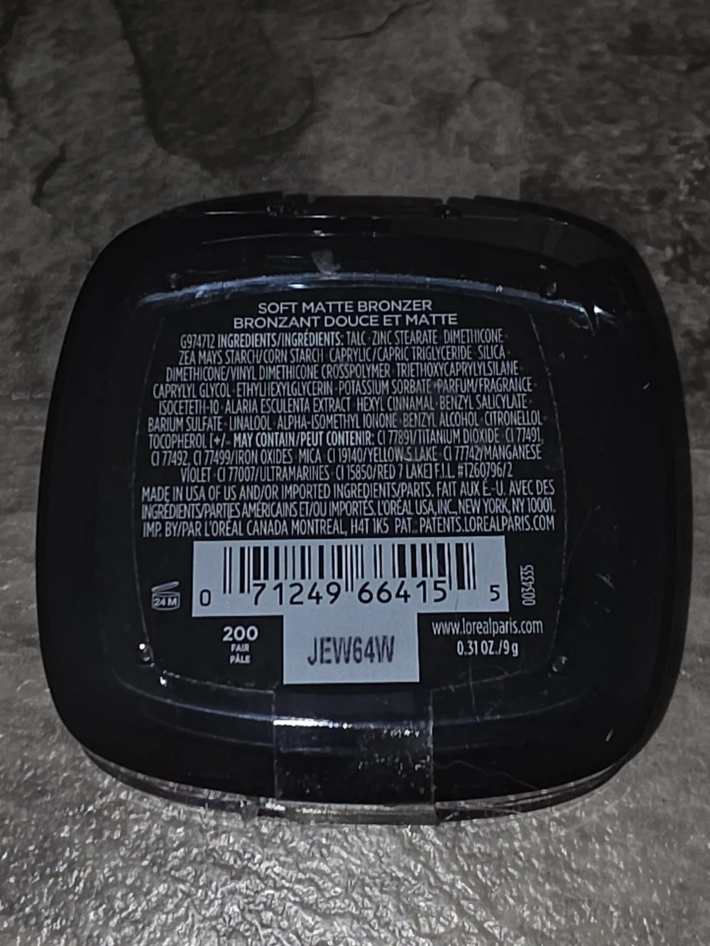 L'Oreal Infallible 24H Fresh Wear Bronzer - Fair (200) 0.31oz BNIB